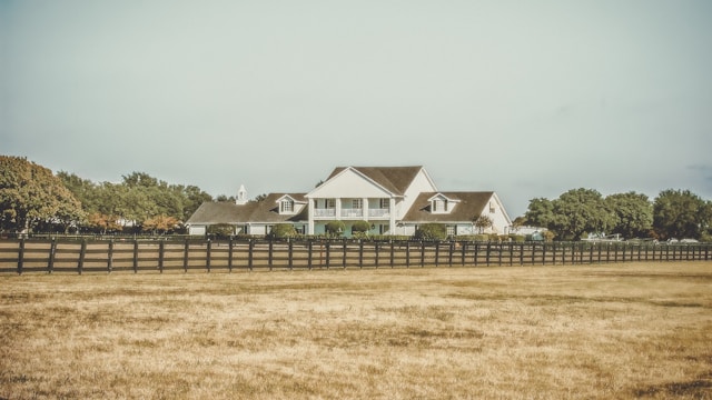 house on a texas field